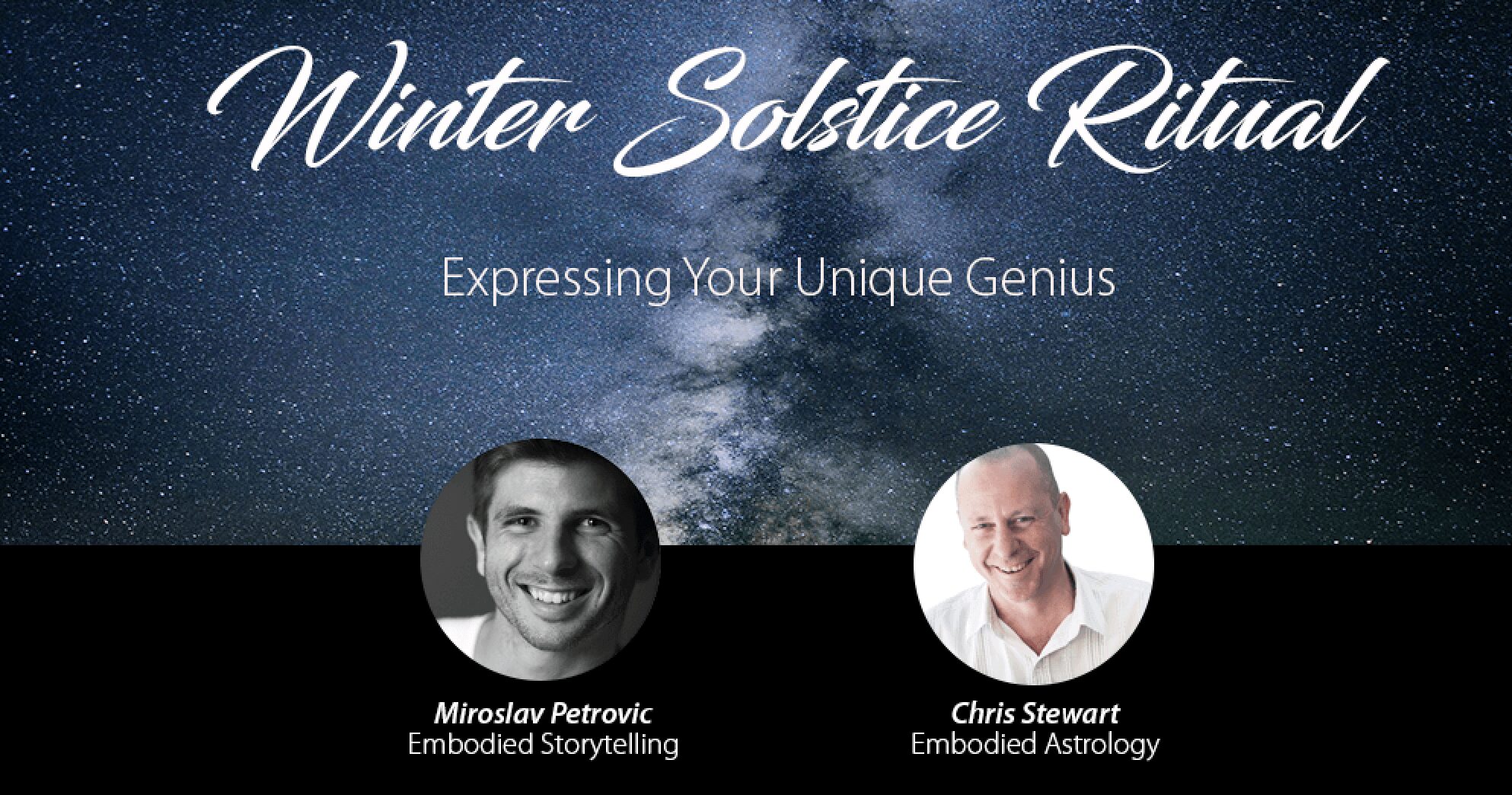 Winter Solstice Ritual - Expressing Your Unique Genius 1 Winter Solstice Banner